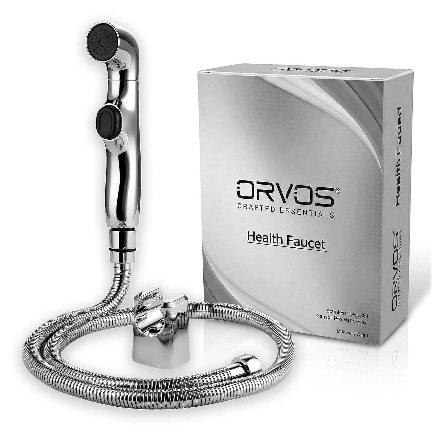 Orvos Swivel Health Faucet Set - Chrome — Chrome