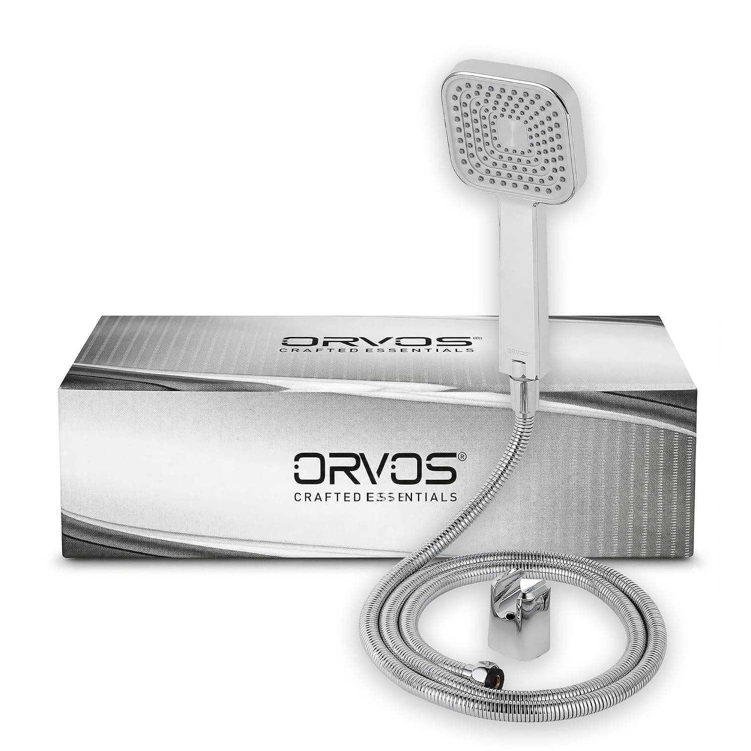 Orvos Matrix Single-Mode Hand Shower Set - Light Grey & Chrome
