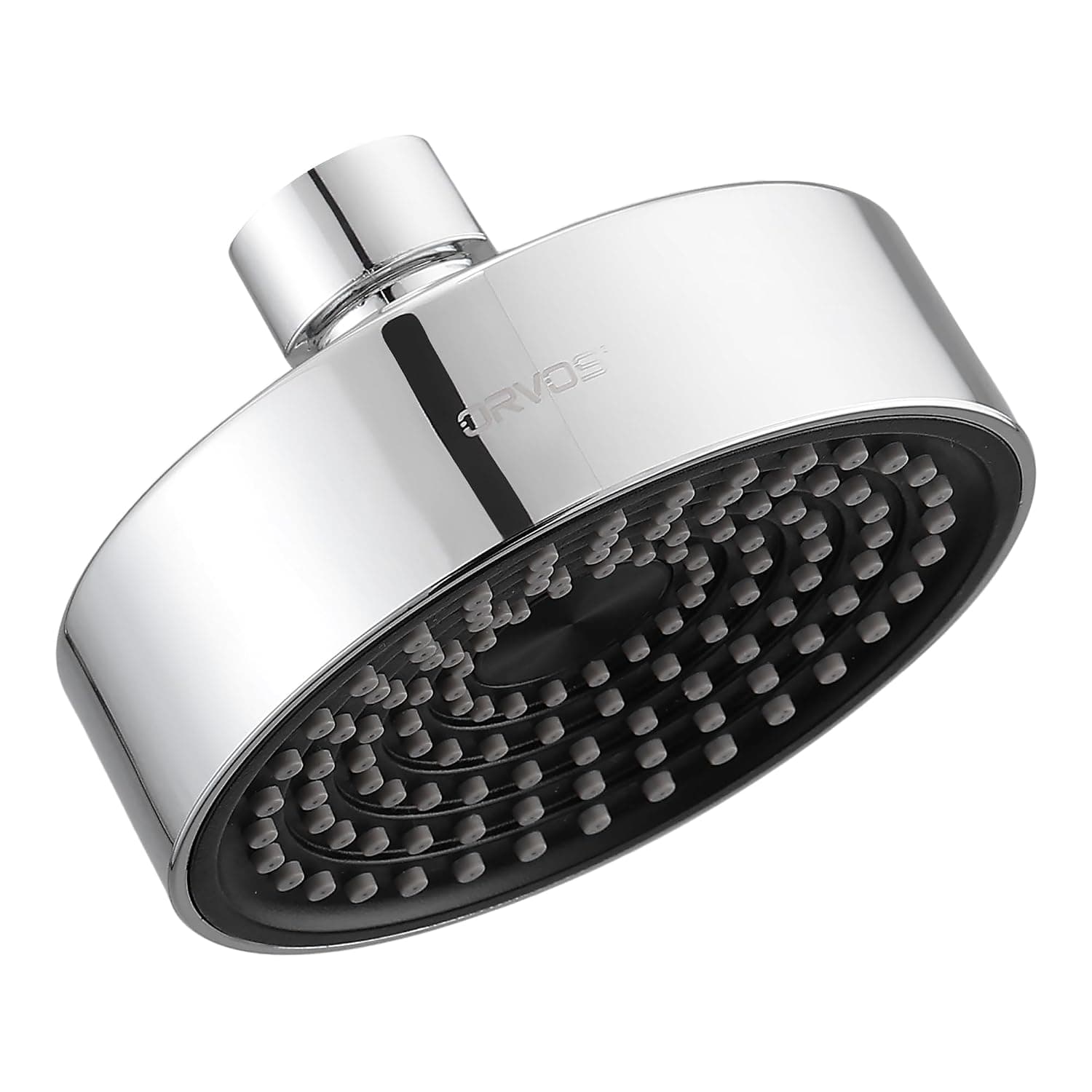 Orvos Orbit Single-Mode 6x6 Overhead Shower Head - Black & Chrome