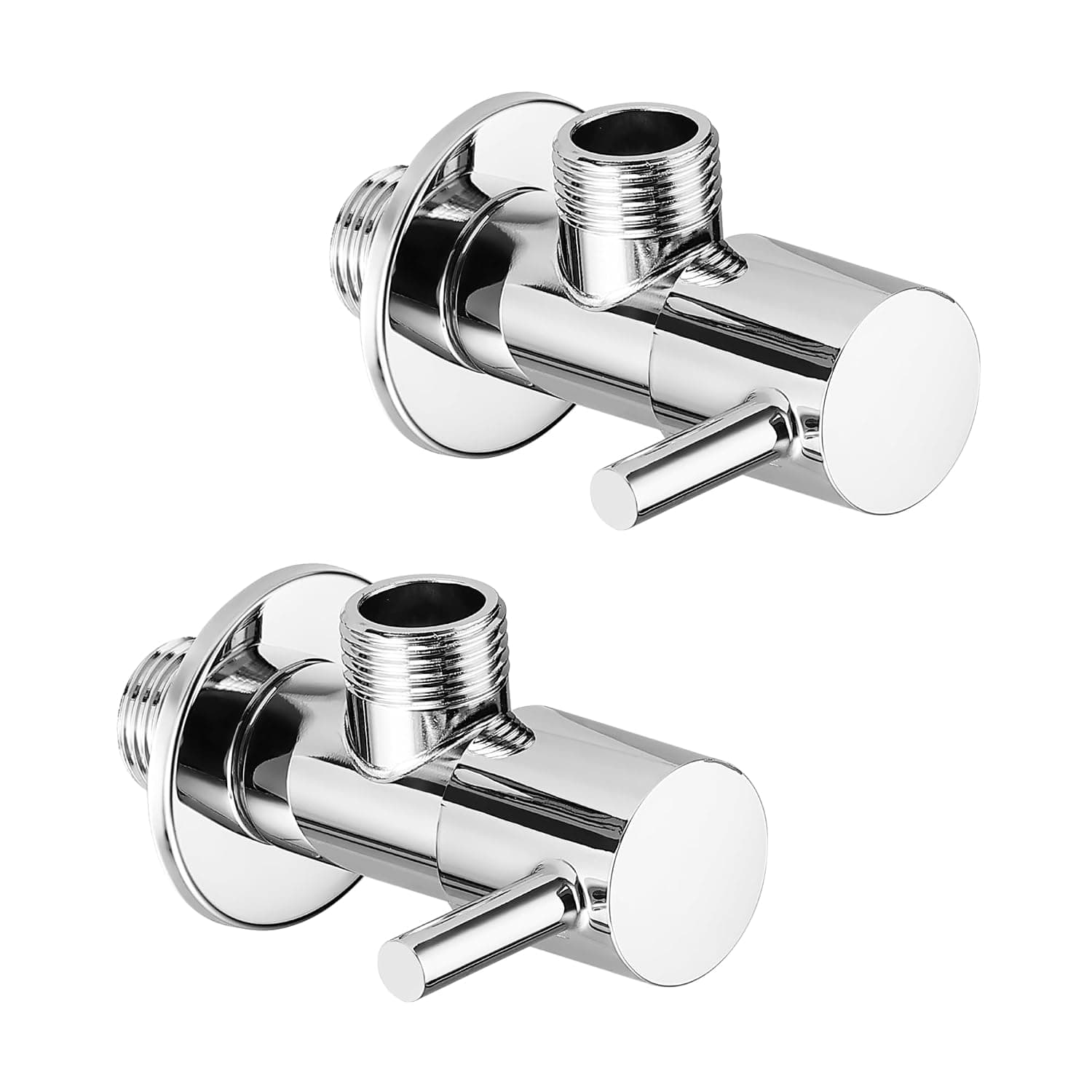 Orvos Rounded Angle Valve - Chrome - Set of 2