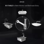 Orvos Bottle Trap, Brass Body with Stainless Steel Pipes, Curved, for Sinks and Wash Basins - Image 4