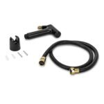 Orvos Health Faucet, Golden Black, ABS Outer Body with Brass Pin Inside, with 1 to 1.2 Meter Extendable Stainless Steel Shower Hose and wall Hook, Jet Spray for high end Luxury Toilets - Image 4