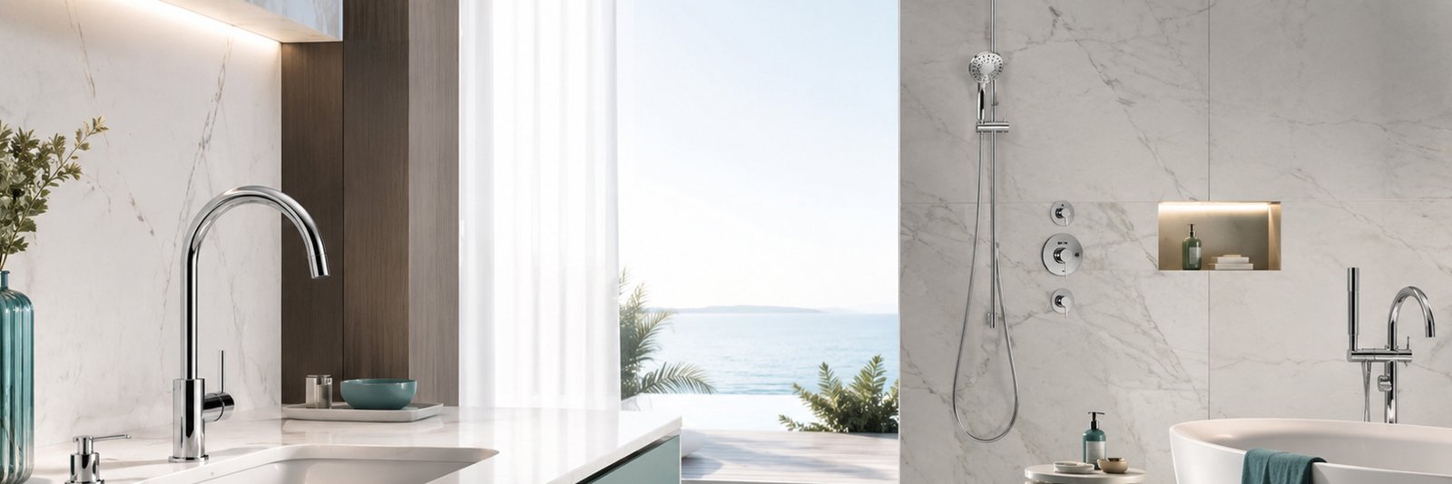 SAAVI kitchen and bathroom fittings including showers, taps and faucets