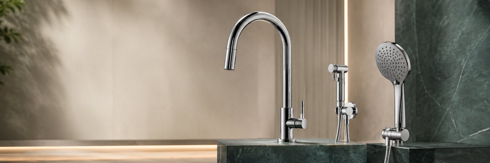 SAAVI kitchen and bathroom fittings including showers, taps and faucets