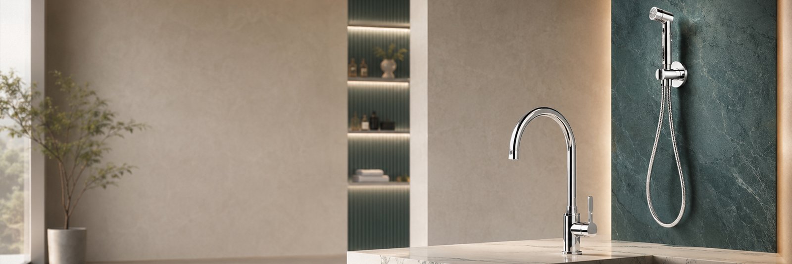SAAVI kitchen and bathroom fittings including showers, taps and faucets
